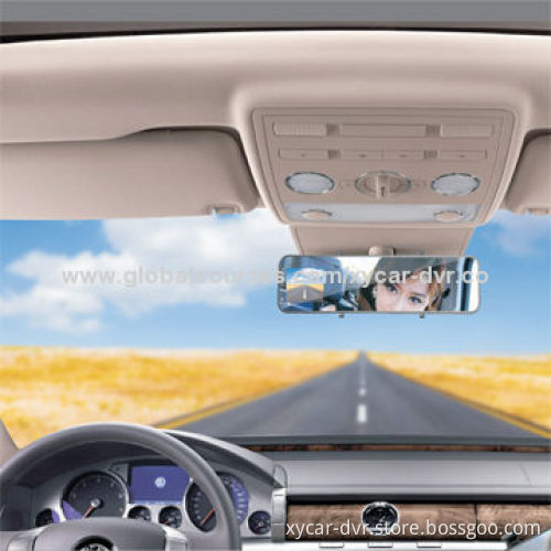 2.4-inch FHD 1,080P Ultra-thin GPS Tracking Function Rearview Mirror Cameras, Built-in 800mA BatteryNew